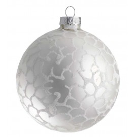 Stipple Glaze Silver Baubles 